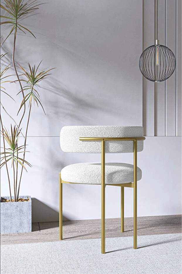 West Beyaz Bohem Ayak 80x140 Yemek Masası & Mutfak Masası & Salon Masası Masa Sandalye Takımı